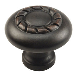 Cosmas - Cabinet Knob, 1-3/16" Diameter, Oil Rubbed Bronze, Set of 10 - Cabinet And Drawer Knobs