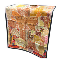 Indian Tapestry Vintage Antique Hand Embroidered Hand Work Wall Hanging Decor