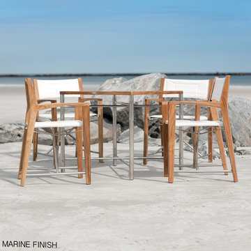 Odyssey Folding Dining Set- Marine Finish- 70459