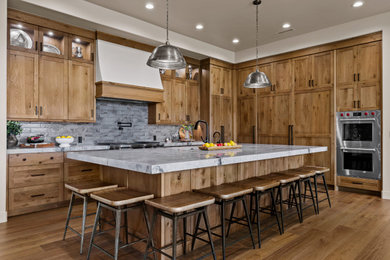 Inspiration for a rustic kitchen remodel in Salt Lake City