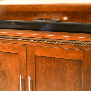 Automated TV Lift Cabinet in Solid Cherry (The Richmond)