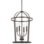 HomePlace - HomePlace 528541BZ Greyson - Four Light Foyer - Warranty: 1 Year Room Recommendation: FGreyson Four Light F Aged Brass *UL Approved: YES Energy Star Qualified: n/a ADA Certified: n/a  *Number of Lights: 4-*Wattage:60w Incandescent bulb(s) *Bulb Included:No *Bulb Type:E12 Candelabra Base *Finish Type:Aged Brass
