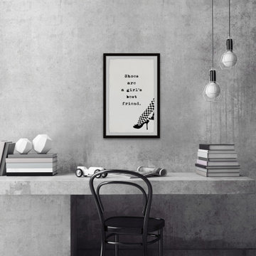 "Girl's Bestfriend" Framed Painting Print