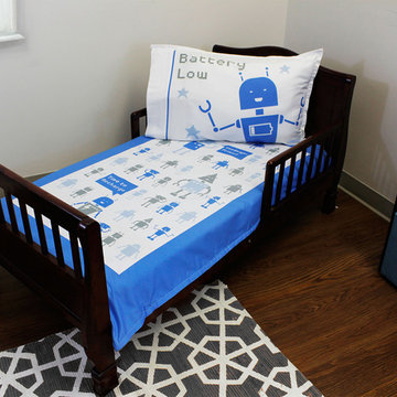 Bedtime Robots Toddler Bedding Set