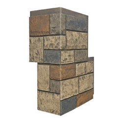 152-CAMBRIDGE COBBLESTONE CORNER 11" W(EACH SIDE) &times; 30 &frac12;"H &times; 1"D - Wall Panels