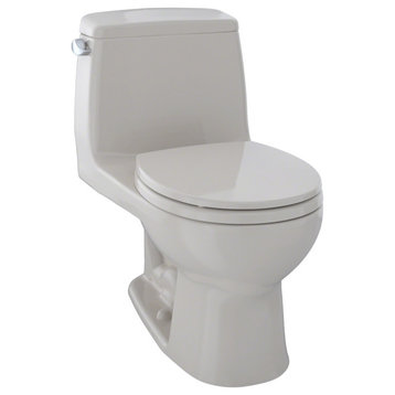 Toto UltraMax 1-Piece Round Bowl 1.6 GPF Toilet, Sedona Beige