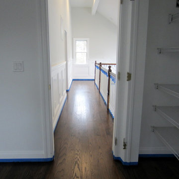 EAST HAMPTON: RED OAK REFINISHED WITH JACOBEAN STAIN & SEMI-GLOSS OIL POLY