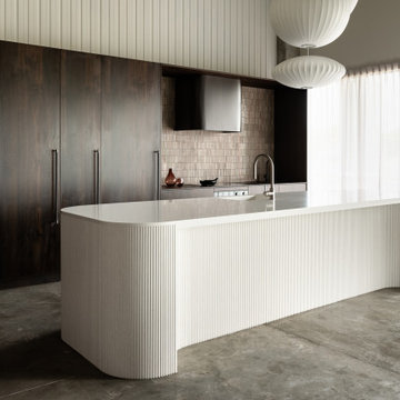 Rowson Show Kitchen - Beam Oak Smoked