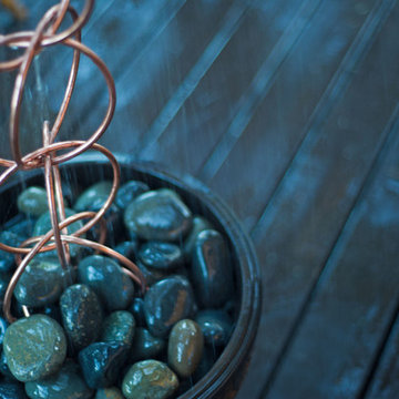 Double Link Rain Chain - Polished Copper by Good Directions