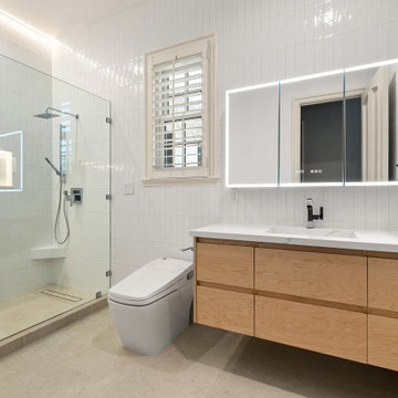 Contemporary Lit-Niche Bathroom by NextGen Home Builders in Los Angeles, CA