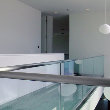 Residential Glass Railing c/w Stainless Base Shoe