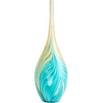 Cyan Lighting - Cyan Lighting Parlor Palm - 21.25" Large Vase, Amber/Blue Finish - Parlor Palm 21.25" Large Vase Amber/Blue *UL Approved: YES *Energy Star Qualified: n/a *ADA Certified: n/a *Number of Lights:  *Bulb Included:No *Bulb Type:No *Finish Type:Amber/Blue