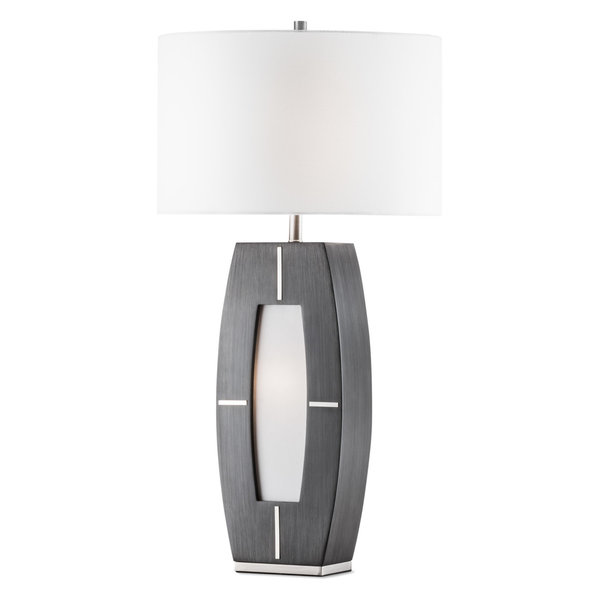 Table Lamp, Charcoal Gray | DailyMail Table Lamp, Charcoal Finish