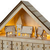 14.17"L Wooden LED Countdown Farmhouse