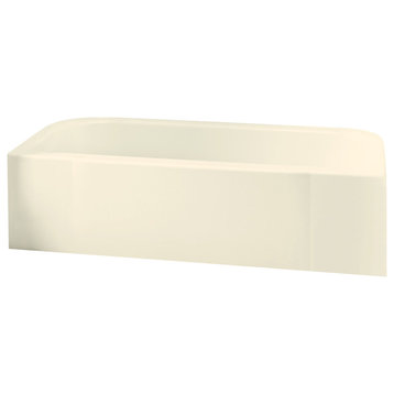 Sterling Accord 60.25"x30.5"x17" Vikrell Left-Hand Bath, Biscuit