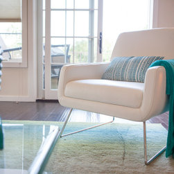 "The Bachelor" Pad Makeover | Living Room | Encinitas - Armchairs And Accent Chairs