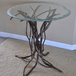 Steel branch end table - Side Tables And End Tables