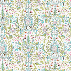 Love Bird Damask Fabric - Fabric