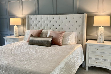 Inspiration for a transitional bedroom remodel in Raleigh