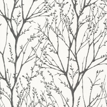 Delamere Black Tree Branches Wallpaper, Bolt