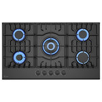 Empava - 30" Gas Stove Cooktop 5 Italy Sabaf Sealed Burners NG/LPG Convertible - The next high-end US and Canada CSA certified gas cooktop by Empava Appliances Inc., it's the real "secret weapon" behind many great meals. Let this gas operated appliance give you the utmost in cooking flexibility and help you cook like a professional chef in your own home. Still hesitating? Check out the Empava electric induction cooktop and wall ovens as well!