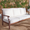 Safavieh Payden Indoor-Outdoor 3 Seat Sofa, Natural/Beige