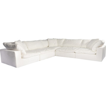 Clay Classic L Modular Sectional - Cream White