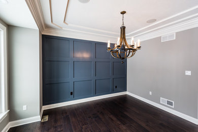 Inspiration for a craftsman dining room remodel in Other