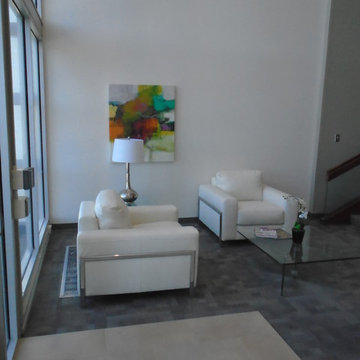 Before & After - Commercial Building Lobby Staging in Albuquerque, NM