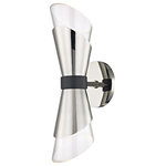 Mitzi by Hudson Valley Lighting - Angie 15"H LED Wall Sconce with Black Accents, Clear Glass, Finish: Polished Nic - We get it. Everyone deserves to enjoy the benefits of good design in their home - and now everyone can. Meet Mitzi. Inspired by the founder of Hudson Valley Lighting's grandmother, a painter and master antique-finder, Mitzi mixes classic with contemporary, sacrificing no quality along the way. Designed with thoughtful simplicity, each fixture embodies form and function in perfect harmony. Less clutter and more creativity, Mitzi is attainable high design.