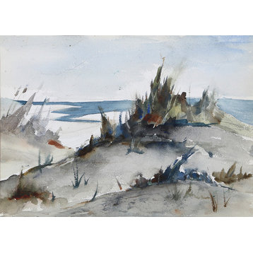 Eve Nethercott "Beach Dunes, P2.58" Watercolor Painting