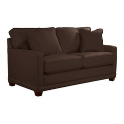 Kennedy Premier Apartment Size Sofa by La-Z-Boy shown in Mocha - Products