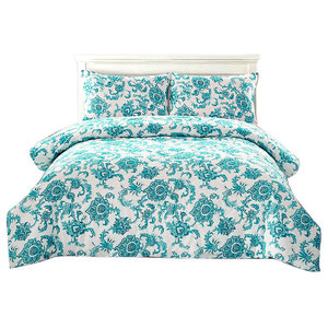 Pixel Wave Line Comforter Taupe 6pc Set Full Queen Contemporary