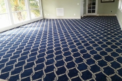 Custom-designed carpet for Yacht Club