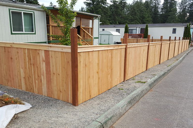 Four Foot Cedar Fence with Handcrafted Lattice Top