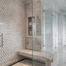 Downstairs bathroom niche finishing