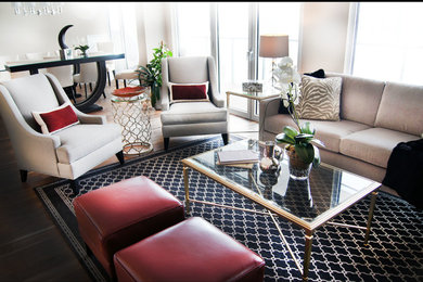Minimalist living room photo in Toronto