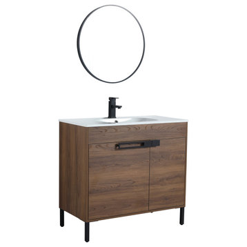 36" Sink Vanity With KD Package, Plywood, Smc Top, No Faucet