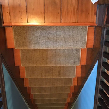 Spice up old hardwood stairs