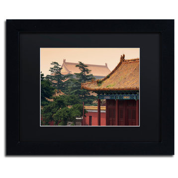 Philippe Hugonnard 'Ming Dynasty' Art, Black Frame, Black Matte, 14"x11"
