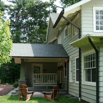 Hopewell, NJ, Arts & Crafts Stone Porch Addition to Historic Craftsman Residence
