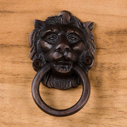 LION HEAD SOLID BRASS DRAWER PULL - Cabinet And Drawer Knobs