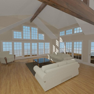Wall of Windows with Lake View