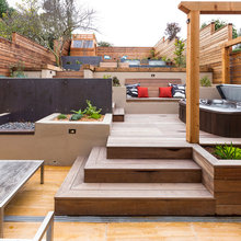 Outdoor landscaping/deck area