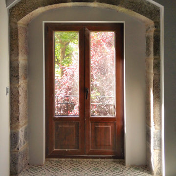 El balcón de la cocina.