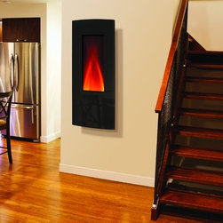 Amantii Vertical Convex Electric Wall Mount Fireplace - Indoor Fireplaces