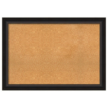 Framed Natural Cork Board, 40x28, Trio Oil Bronze Framed Organization Boards