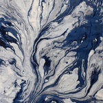 KAS Rugs & Home - Illusions 6201 Blue Watercolors Rug, 3'3"x4'11" - Add a swirl of color to your design scheme with the Illusions 6201 Blue Watercolor Area Rug. Its distinctly contemporary design brings dynamic movement under your coffee table or in the dining room.