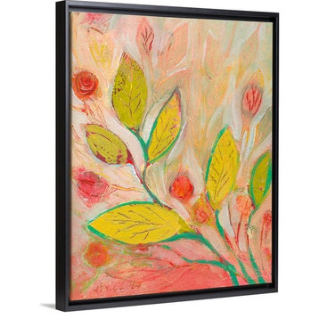 "A Garden Softly Spoken" Floating Frame Canvas Art, 20"x26"x1.75"