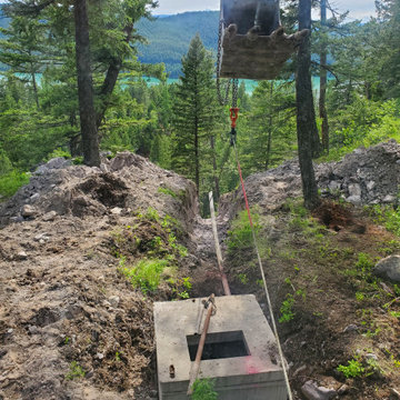 Whitefish Lake Overlook - Utility install